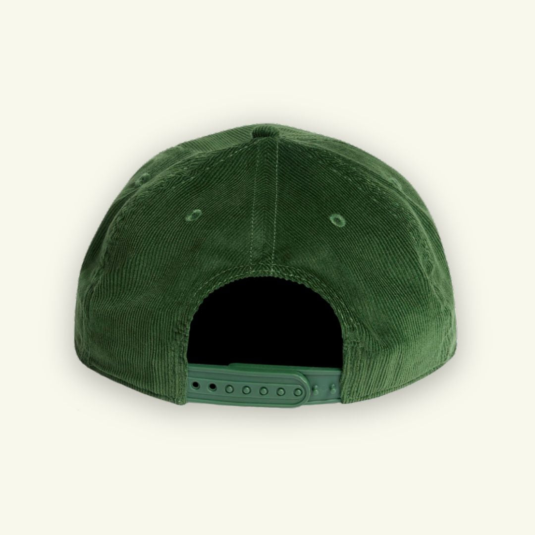 Green cap on a white background