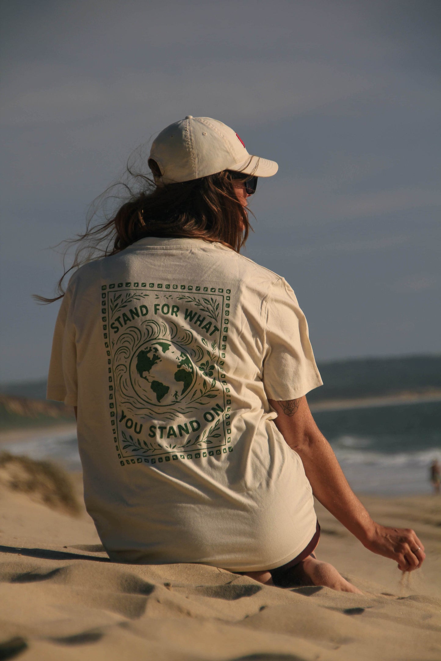NATURAL RAW "STAND FOR" ORGANIC TEE