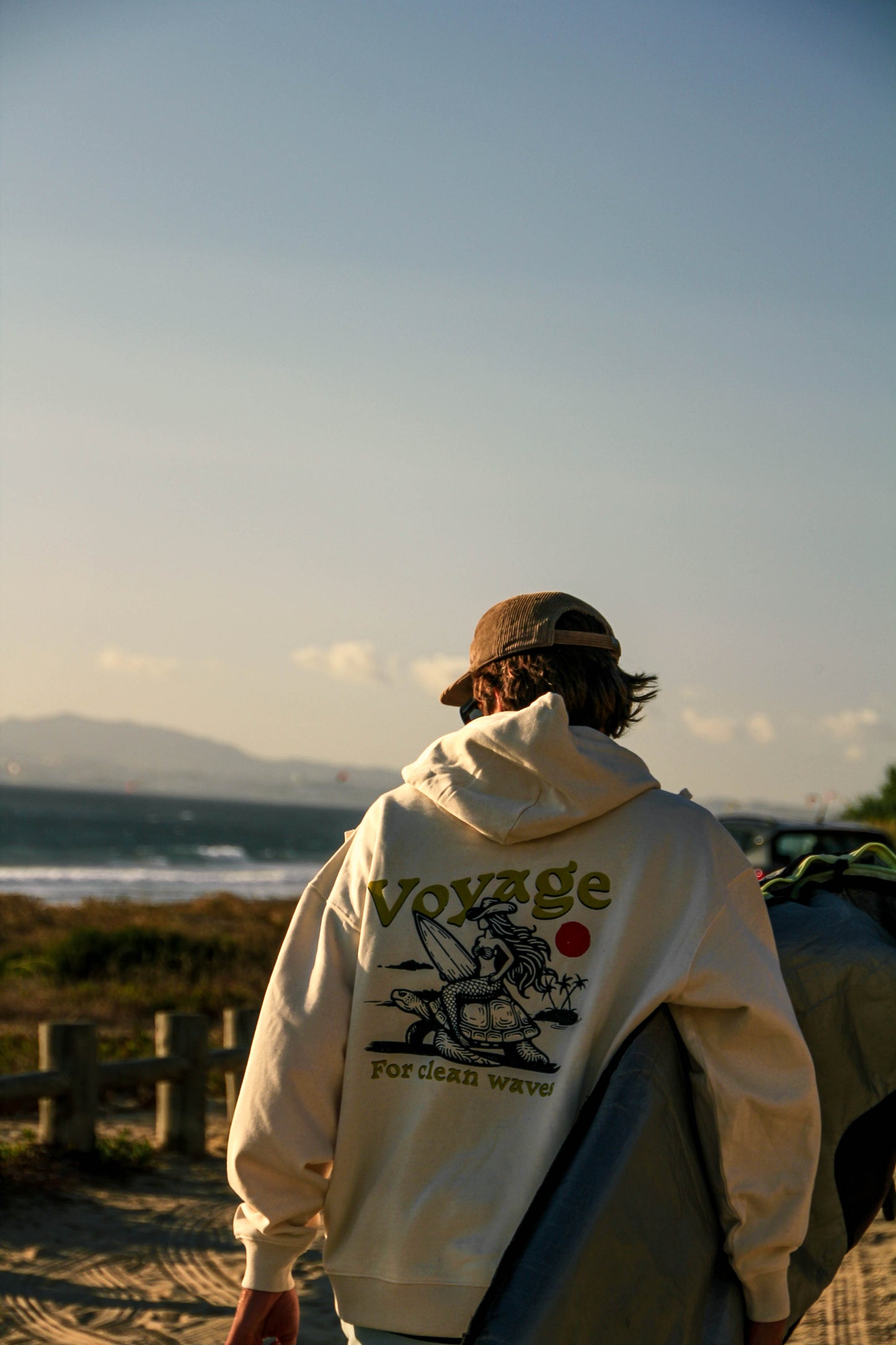 NATURAL RAW "VOYAGE" ORGANIC HOODIE
