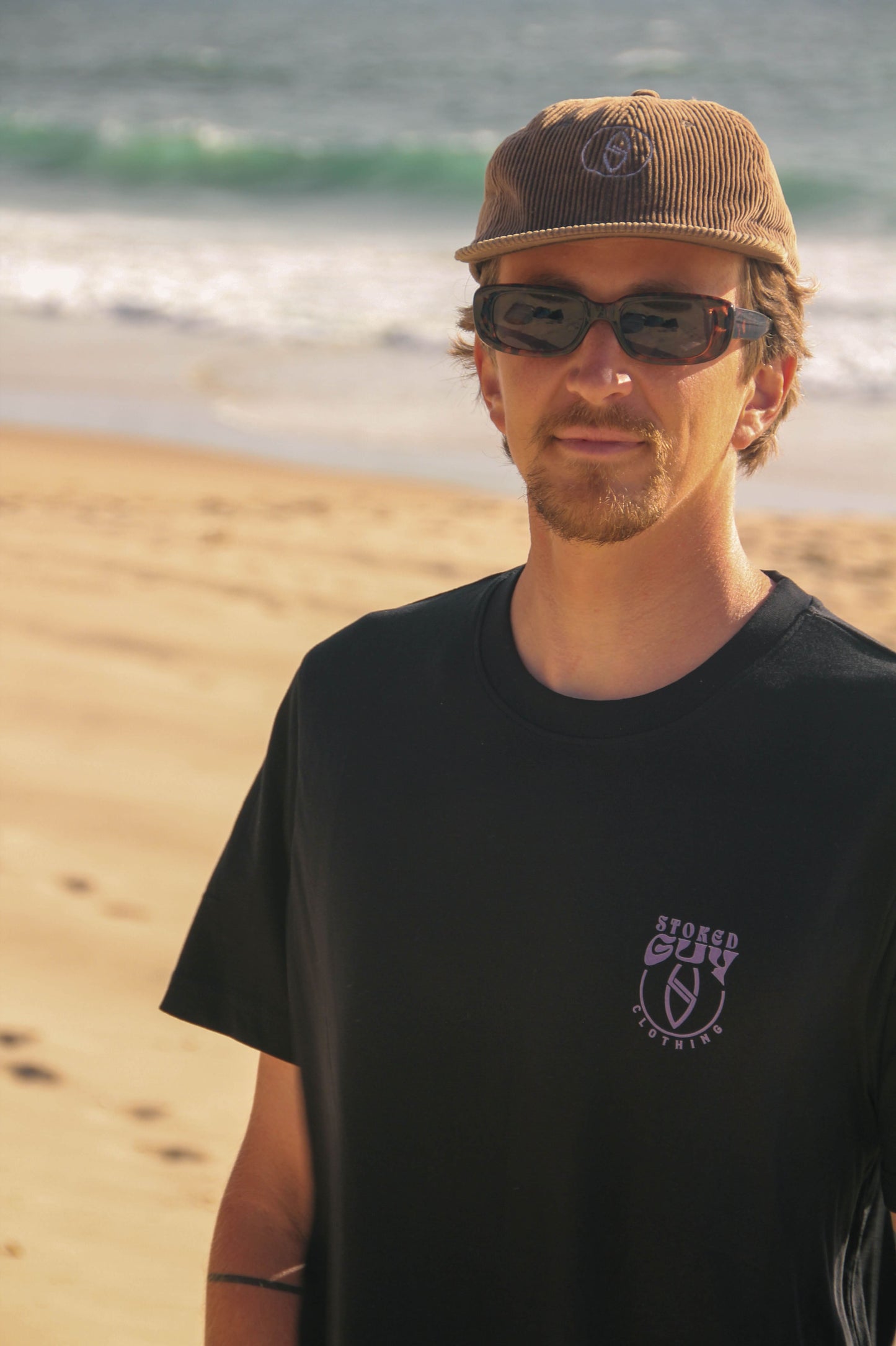 BLACK "VINTAGE" ORGANIC TEE