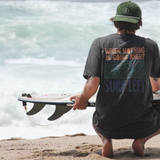 Organic "SURF LEFT" Tee