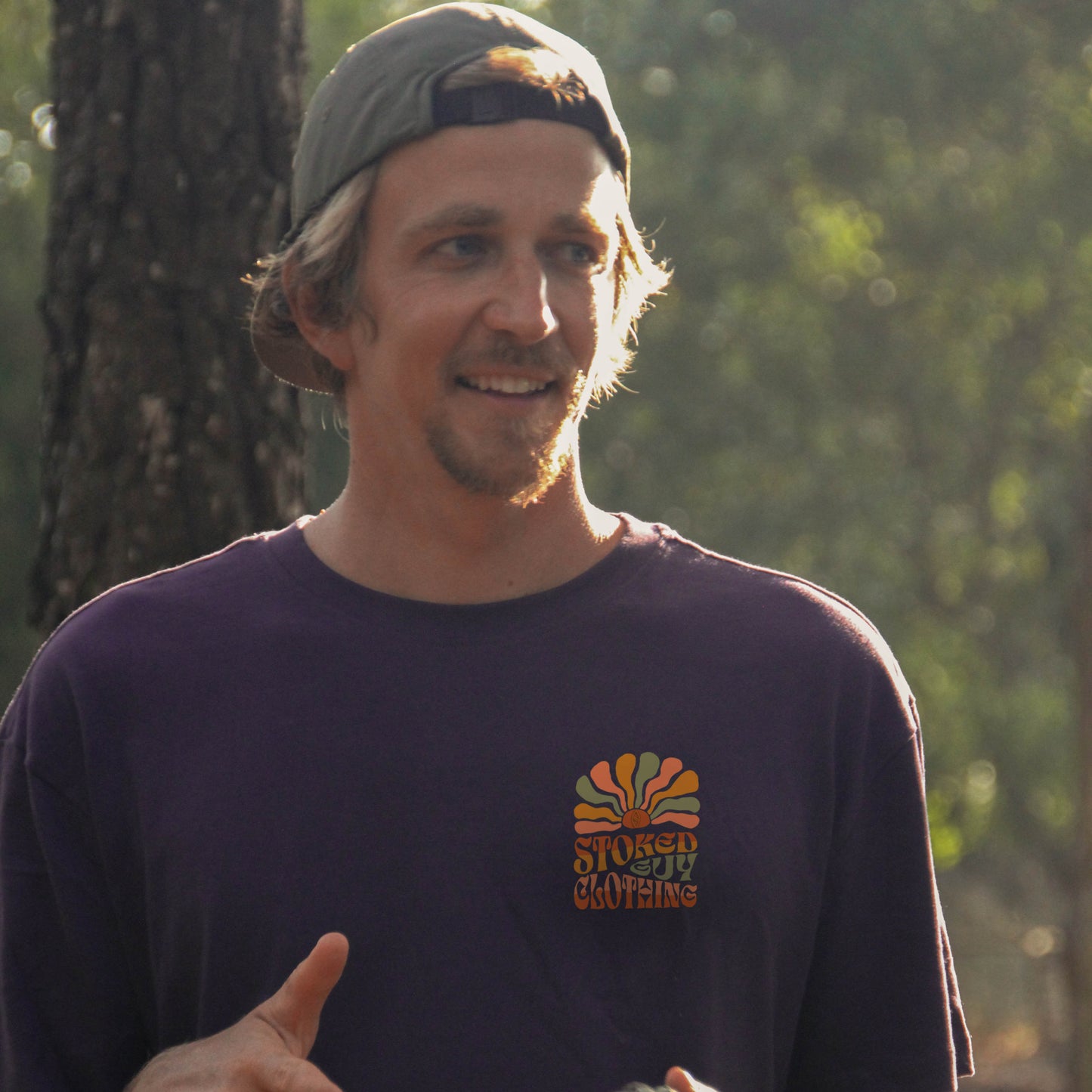 RED BROWN "STATE OF MIND" ORGANIC TEE