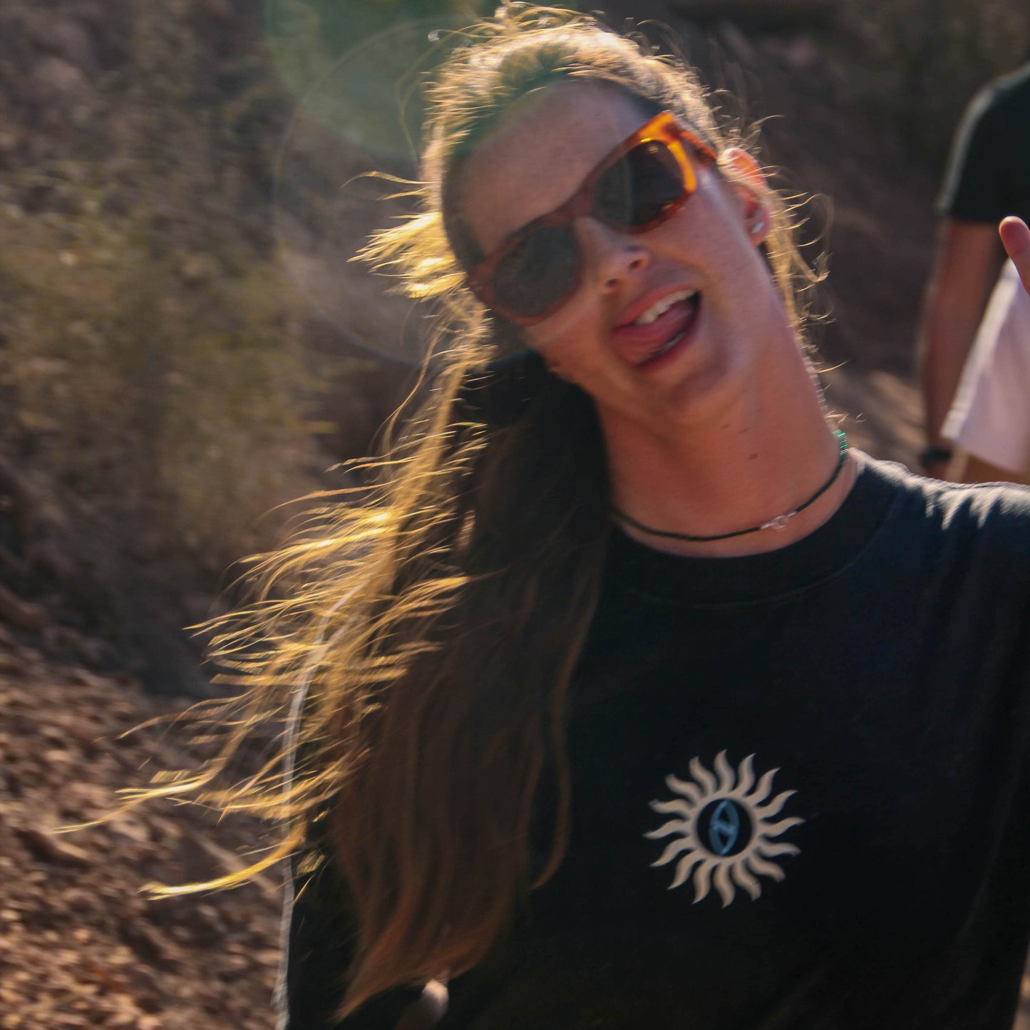 BLACK "TRIBE" ORGANIC TEE