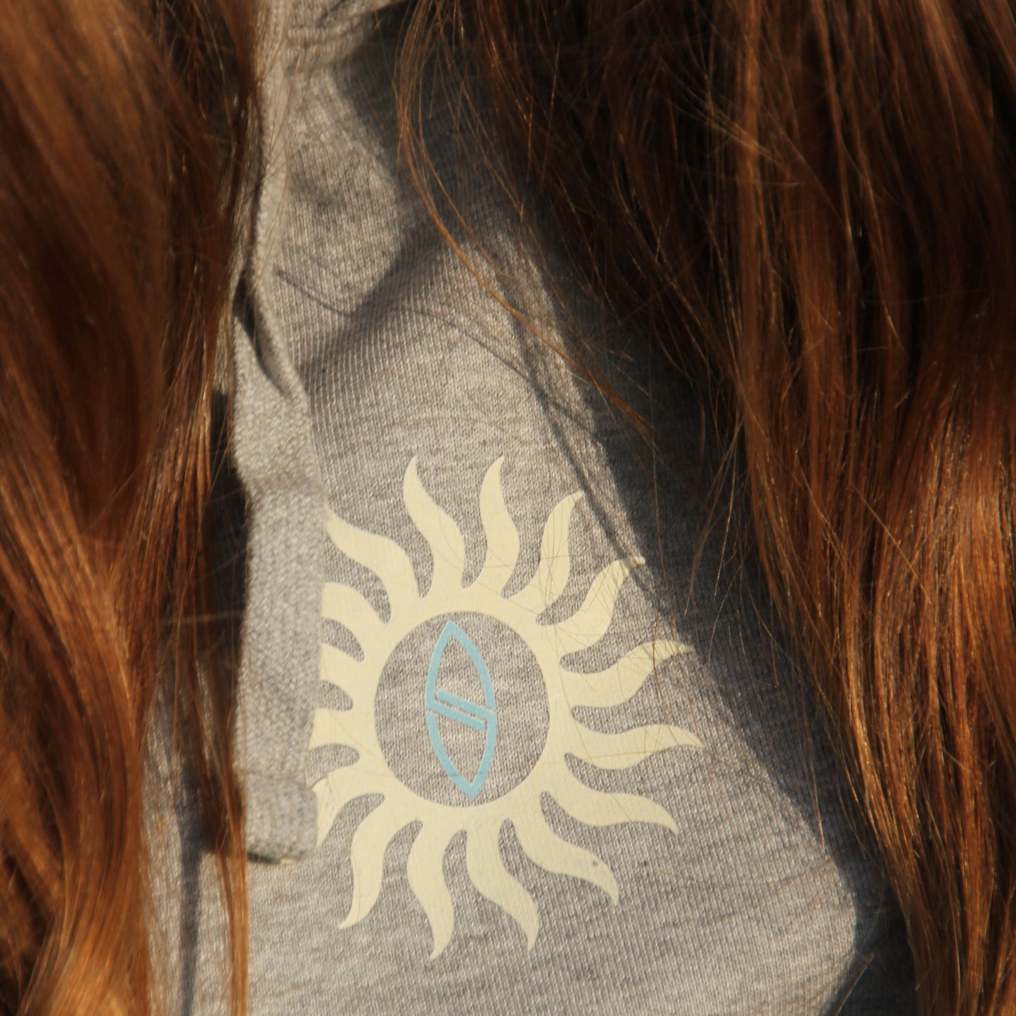 HEATHER GREY "TRIBE" ORGANIC HOODIE
