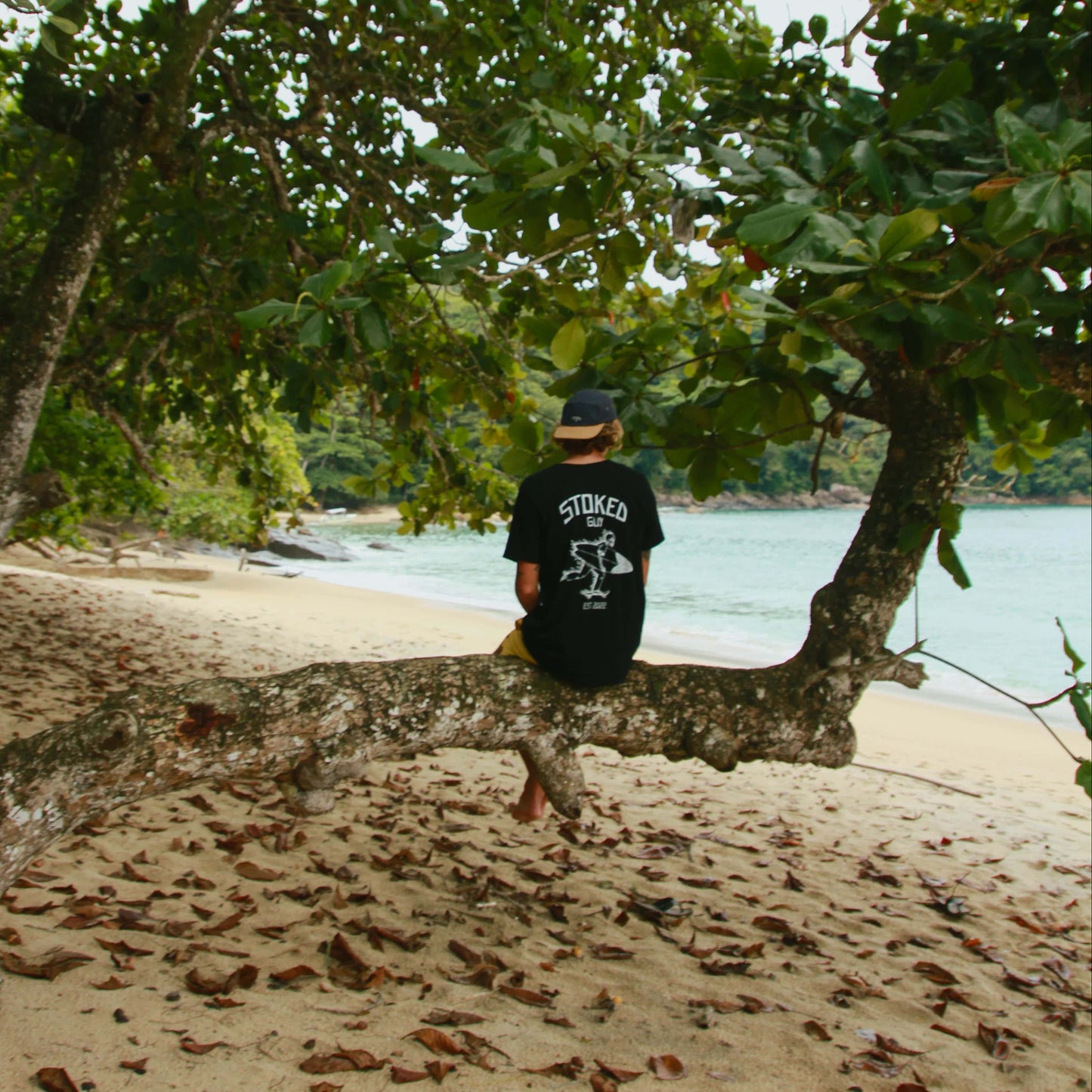 Black "Stoked Guy Original" Organic Tee