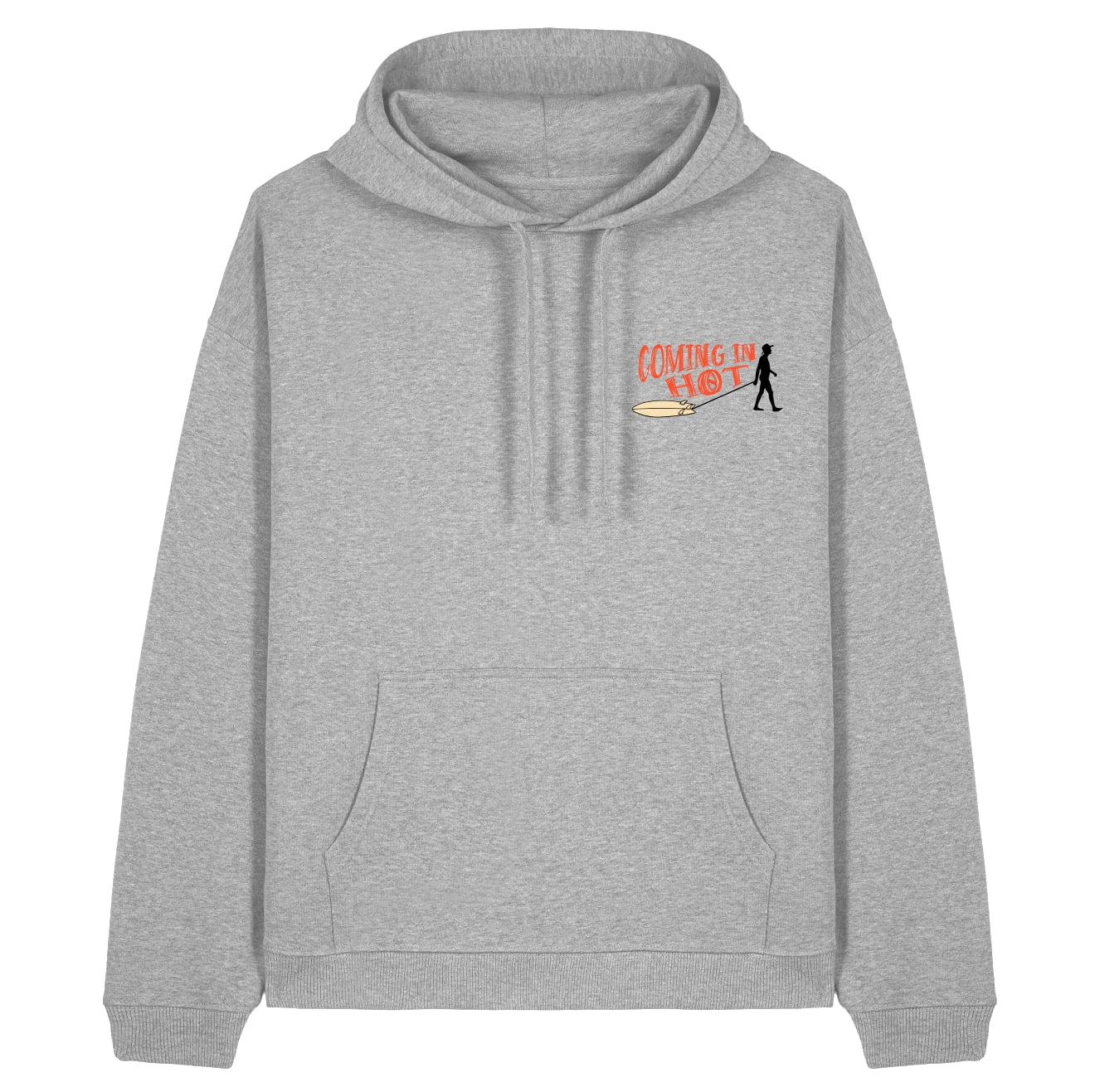 Heather Grey "Kook Soup" Organic Hoodie