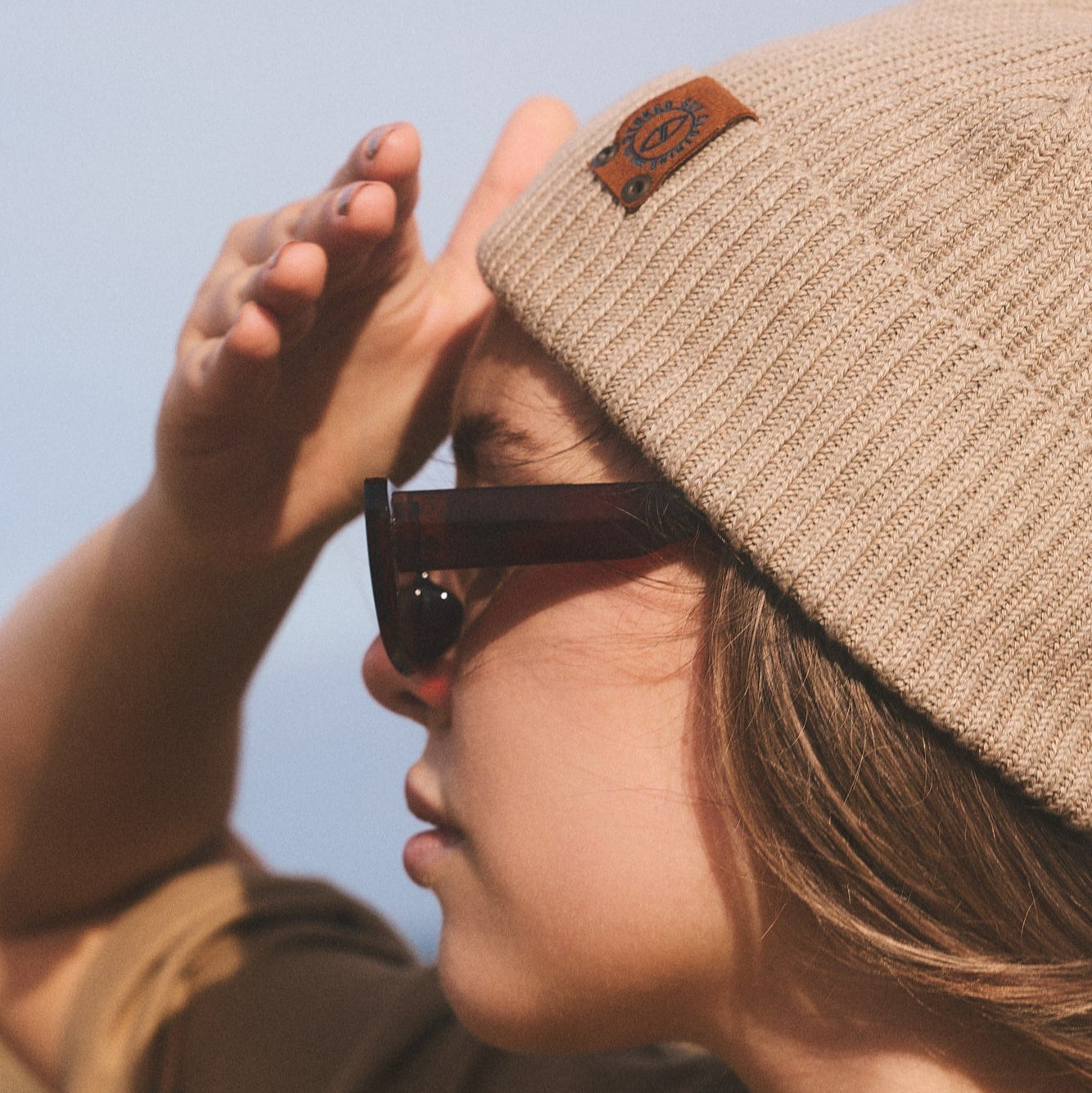 HEATHER SAND ORGANIC BEANIE