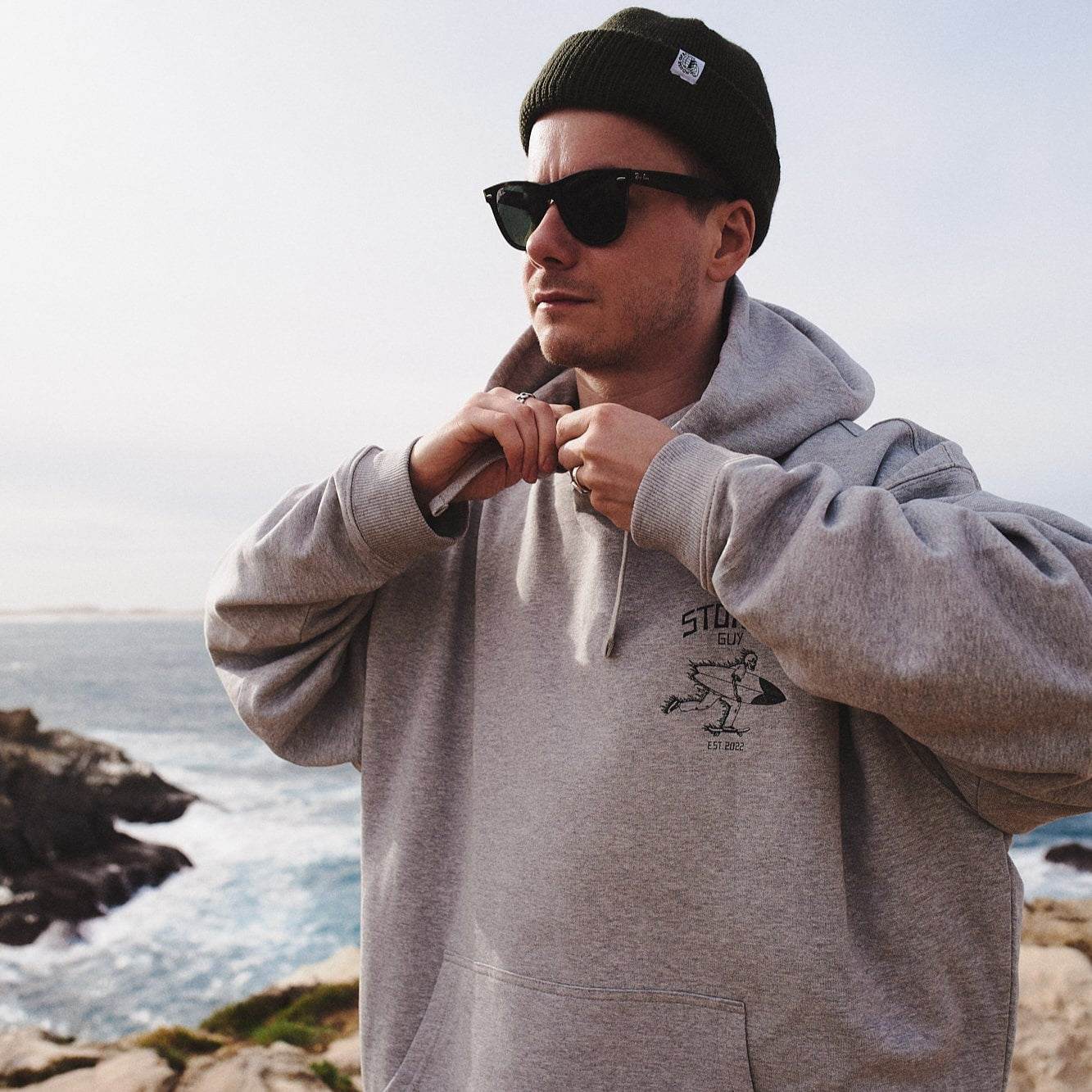 HEATHER GREY "SG ORIGINAL" ORGANIC HOODIE