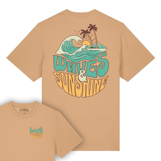 Latte "Waves & Sunshine" Organic Tee