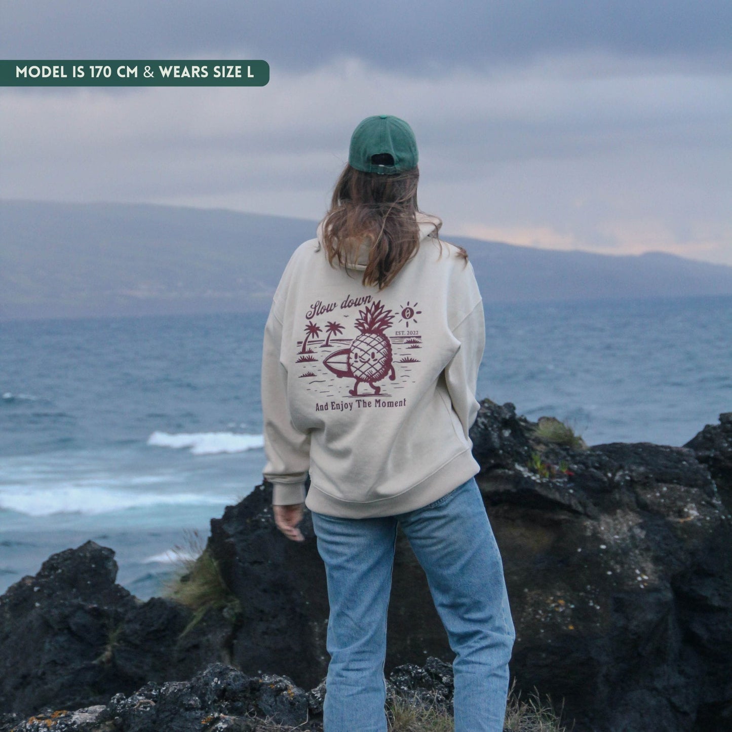 Organic "STOKED PIÑA" Hoodie