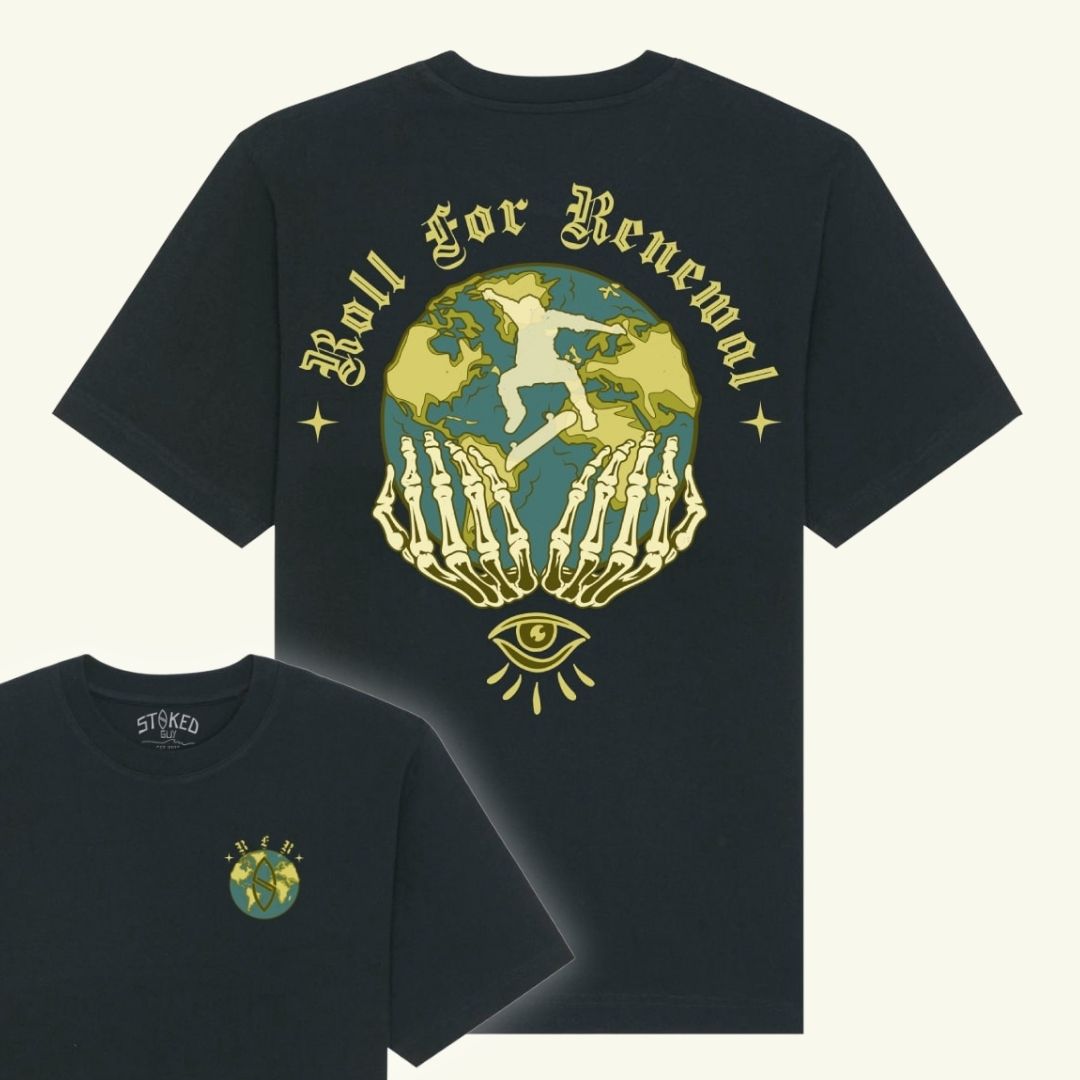 Organic "ROLL FOR RENEWAL" Tee