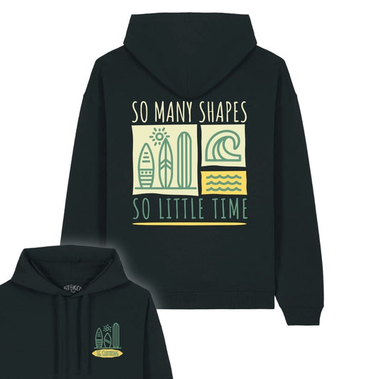 Black "Shapes" Organic Hoodie