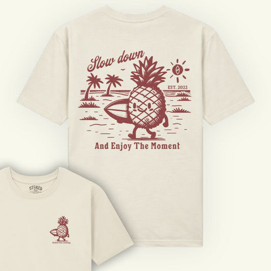 Organic "STOKED PIÑA" Tee