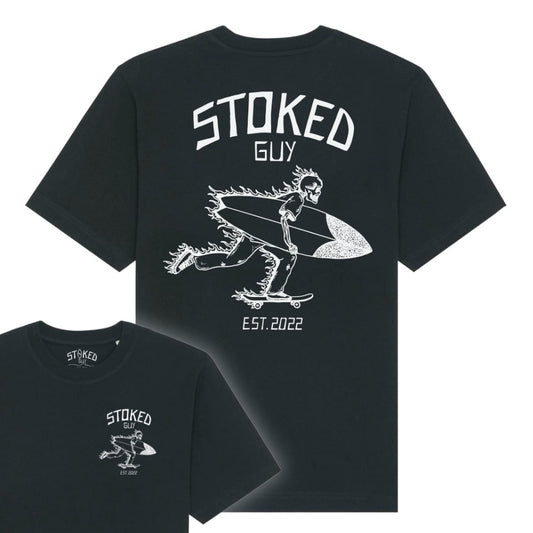 Black "Stoked Guy Original" Organic Tee