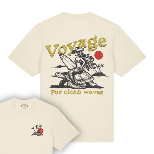 NATURAL RAW "VOYAGE" ORGANIC TEE