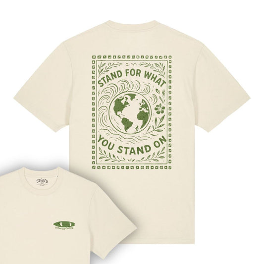NATURAL RAW "STAND FOR" ORGANIC TEE