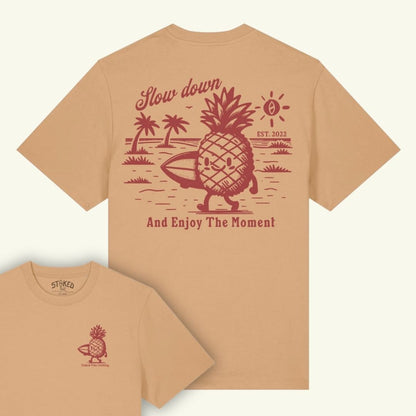 LATTE "STOKED PIÑA" ORGANIC TEE