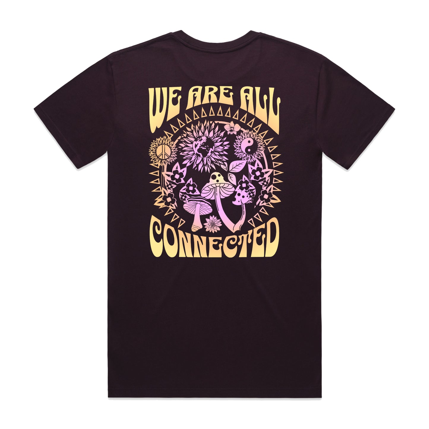 Plum "We Are All Connected" Tee