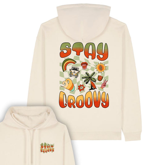 NATURAL RAW "STAY GROOVY" ORGANIC HOODIE