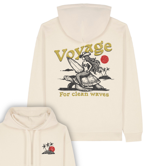 NATURAL RAW "VOYAGE" ORGANIC HOODIE