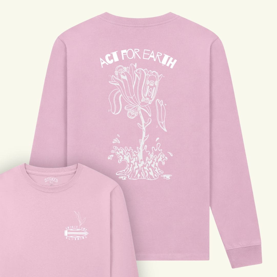 Organic "ACT FOR EARTH" LS Tee