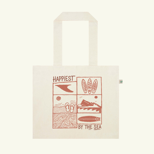 Organic "BY THE SEA" Shopper Bag