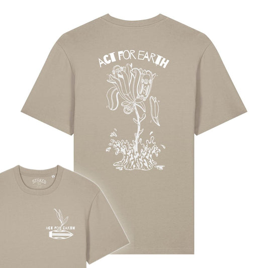 STONE "ACT FOR EARTH" ORGANIC TEE