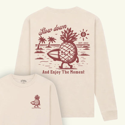 Organic "STOKED PIÑA" LS Tee