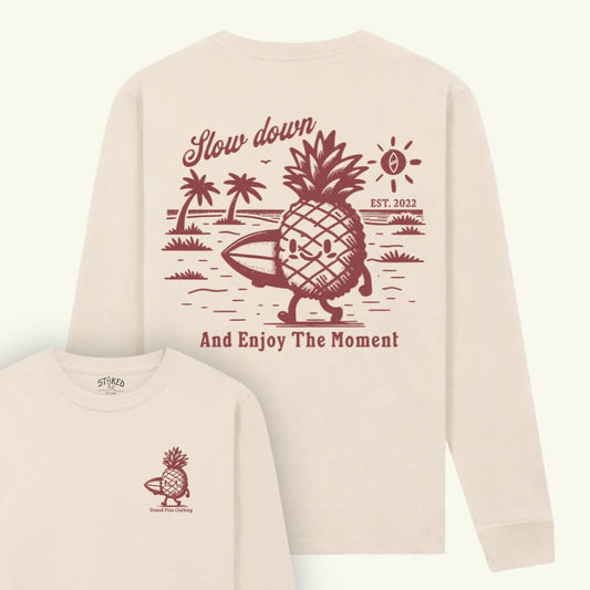 Organic "STOKED PIÑA" LS Tee