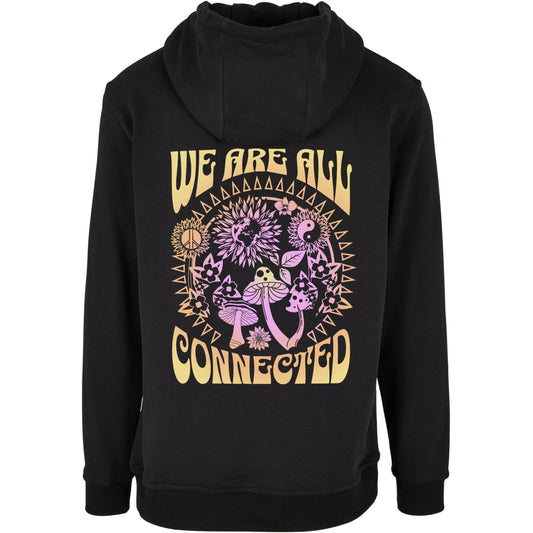 Black "We Are All Connected" Hoodie