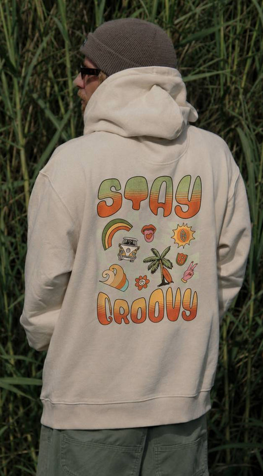 Organic "STAY GROOVY" Hoodie