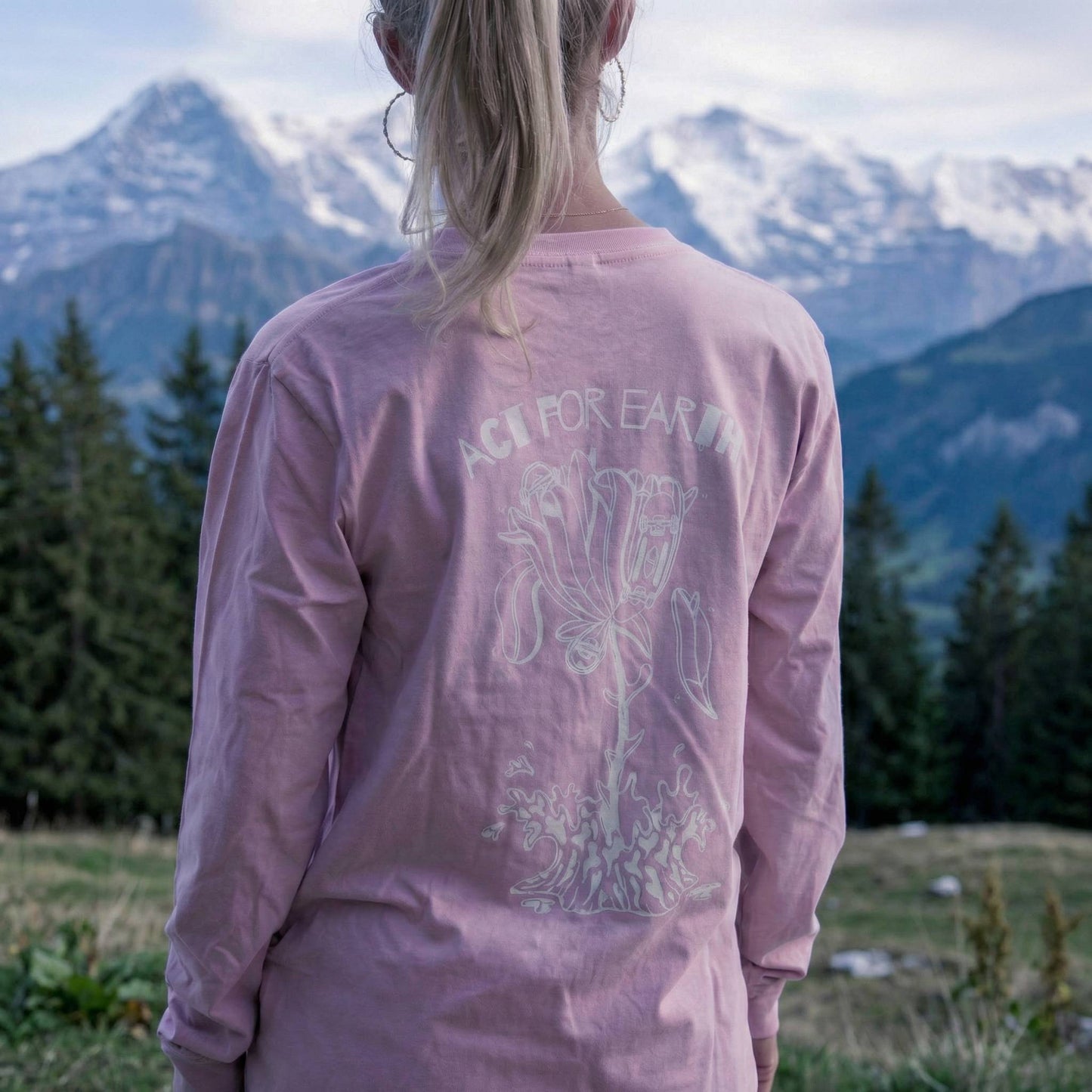 Organic "ACT FOR EARTH" LS Tee