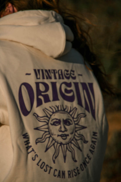 NATURAL RAW "VINTAGE" ORGANIC HOODIE