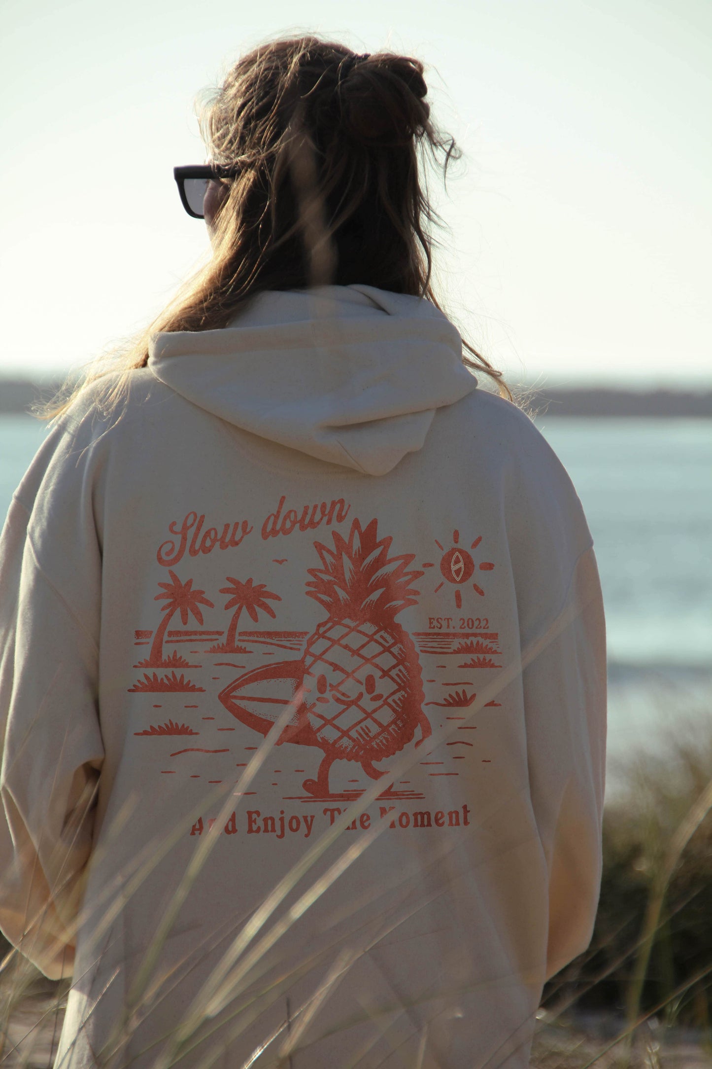 Natural Raw "Stoked Piña" Organic Hoodie