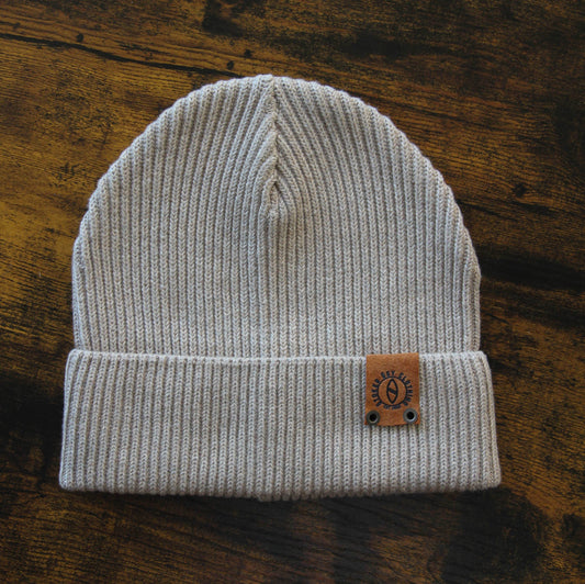 Heather Sand Fisherman Beanie