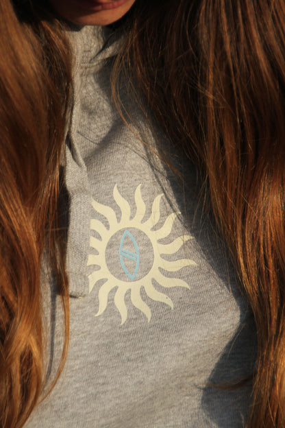 Heather Grey "Tribe" Organic Hoodie