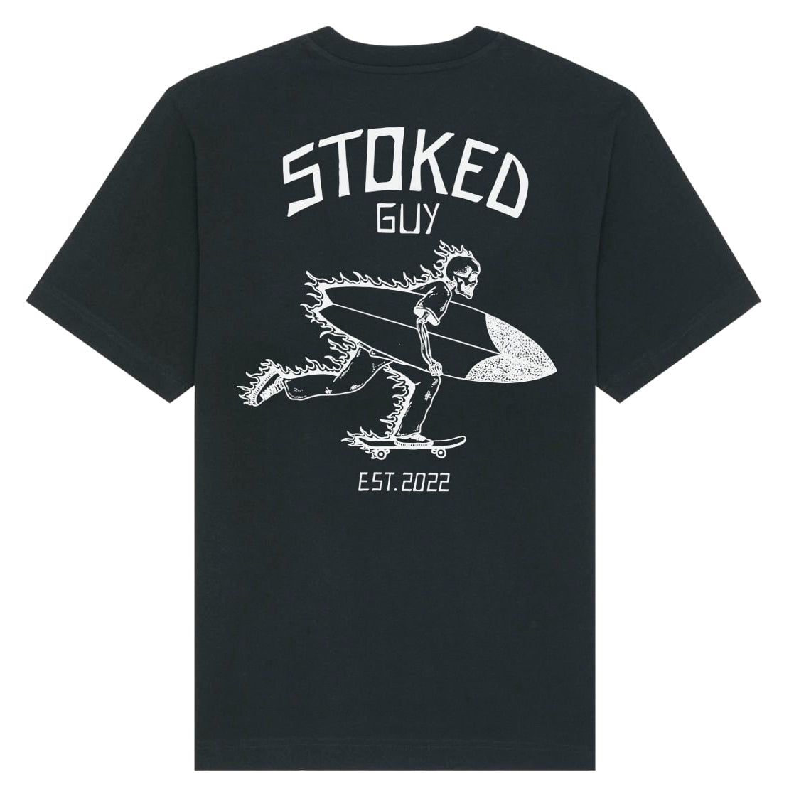 Black Relaxed "Stoked Guy Original" Tee