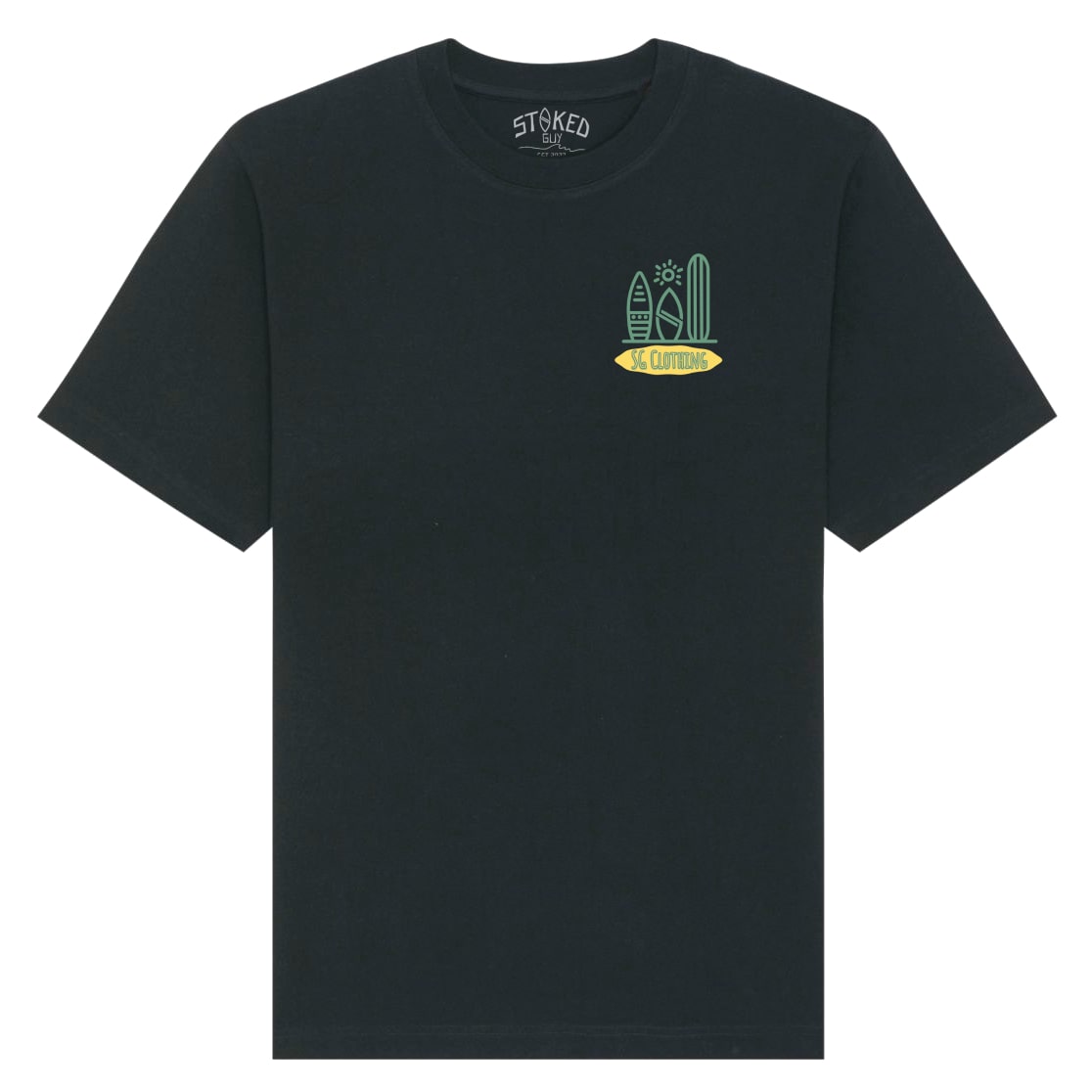 Black "Shapes" Organic Tee