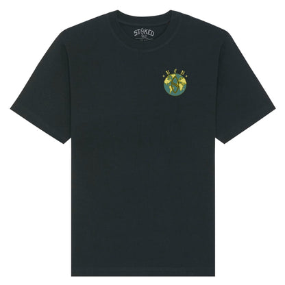 Black "Roll For Renewal" Organic Tee