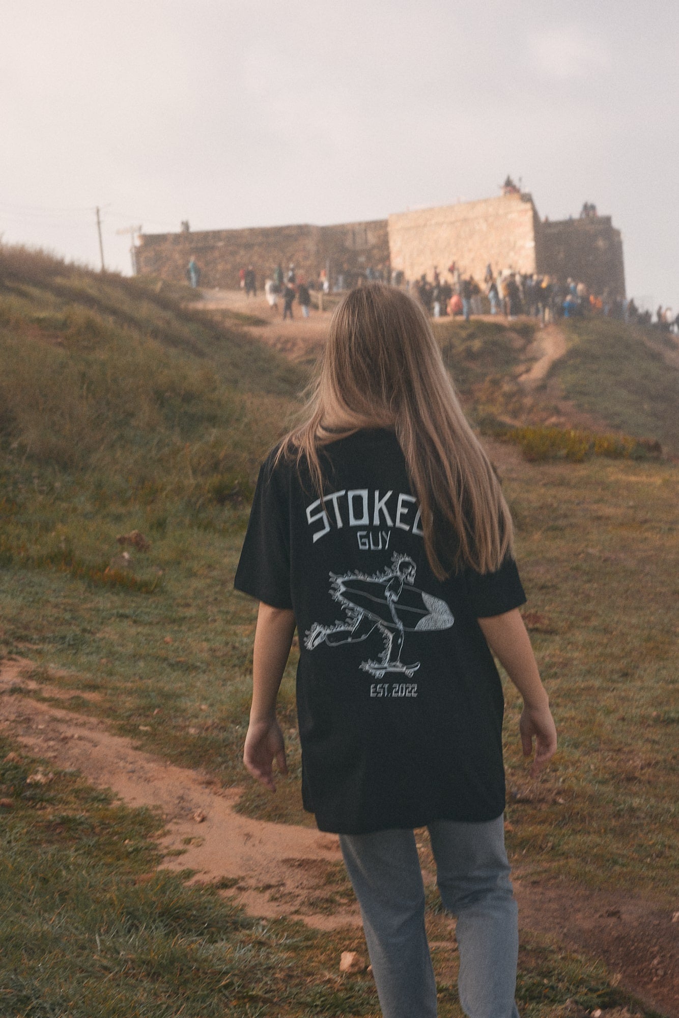 Black "Stoked Guy Original" Organic Tee