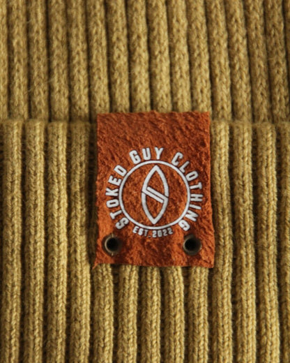 Organic "FADED OLIVE" Slouch Beanie