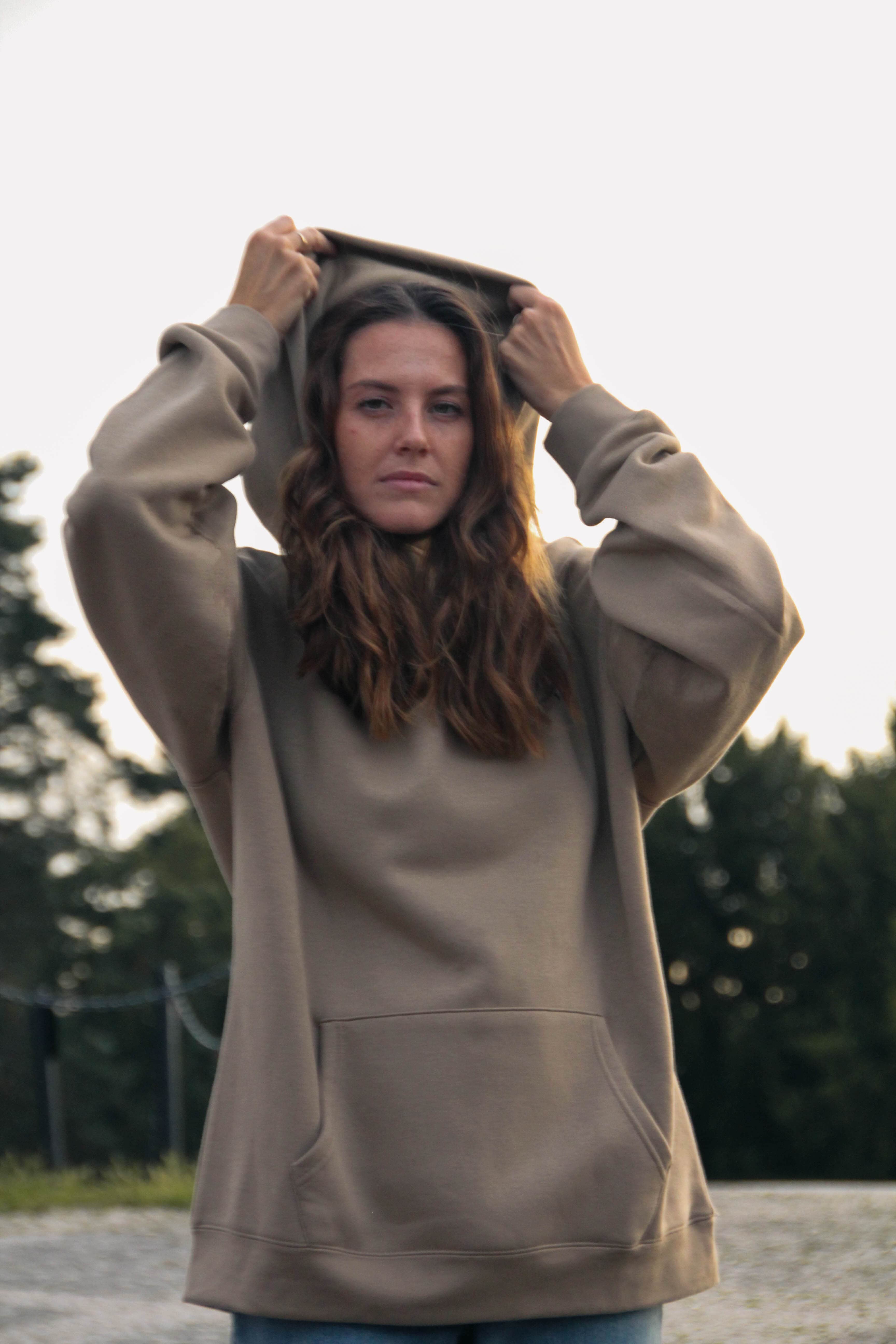 Sand color hoodie hotsell