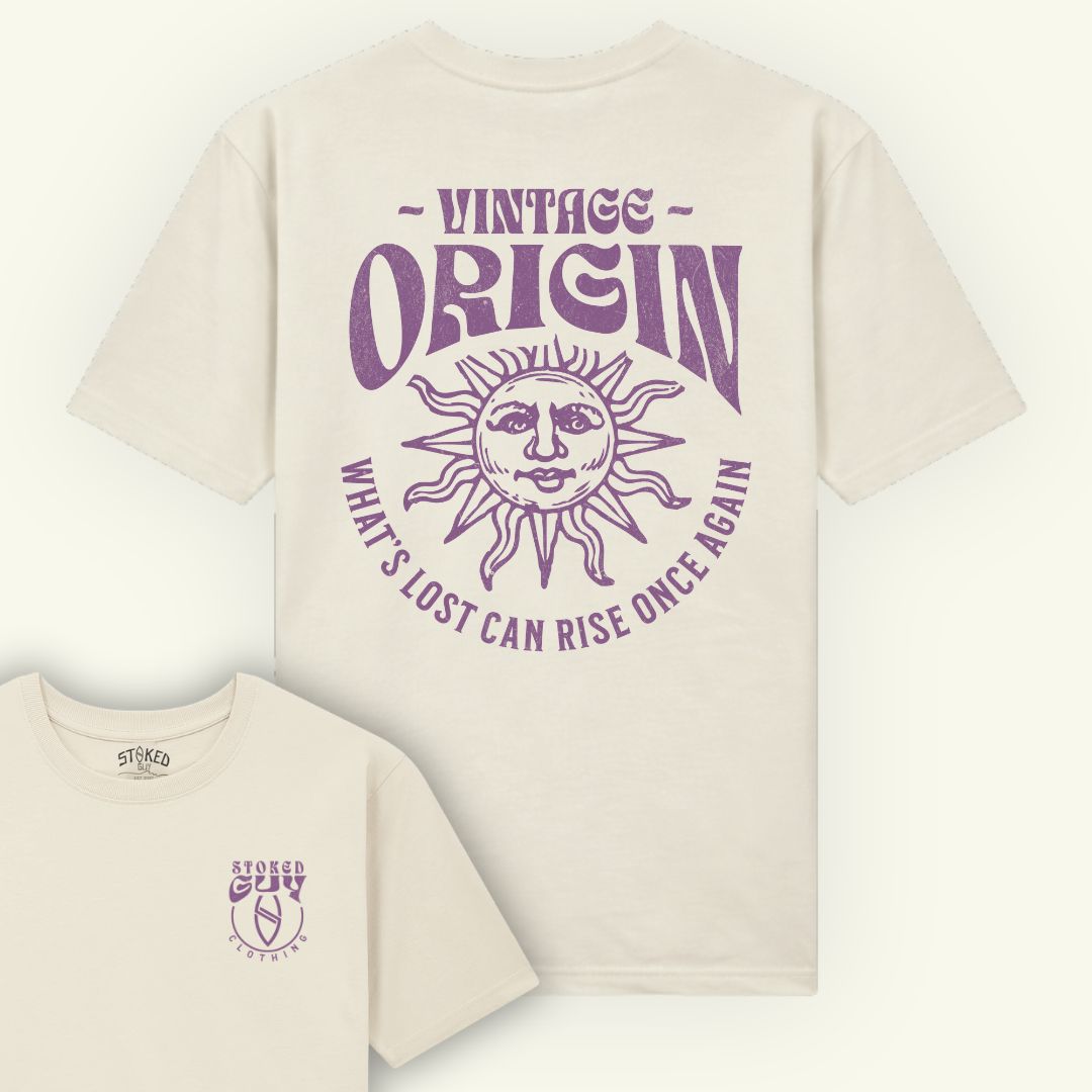 Organic "VINTAGE" Natural Raw Tee