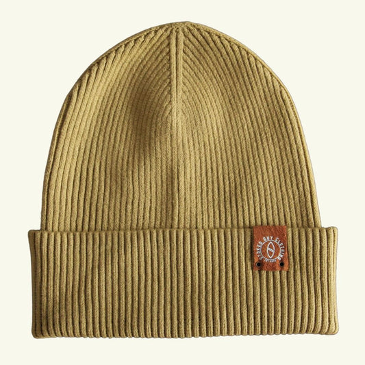 Organic "FADED OLIVE" Slouch Beanie
