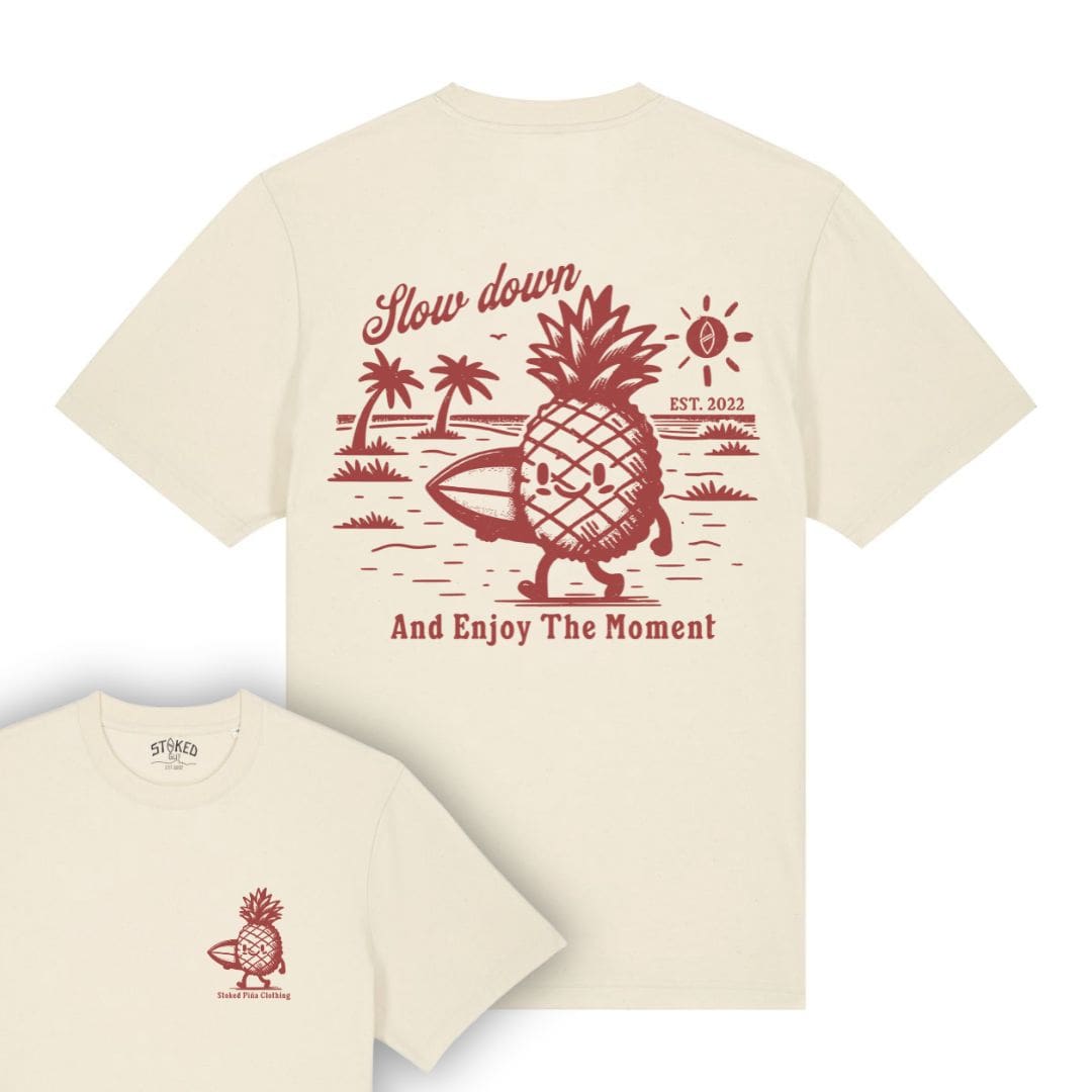Organic "STOKED PIÑA" Tee