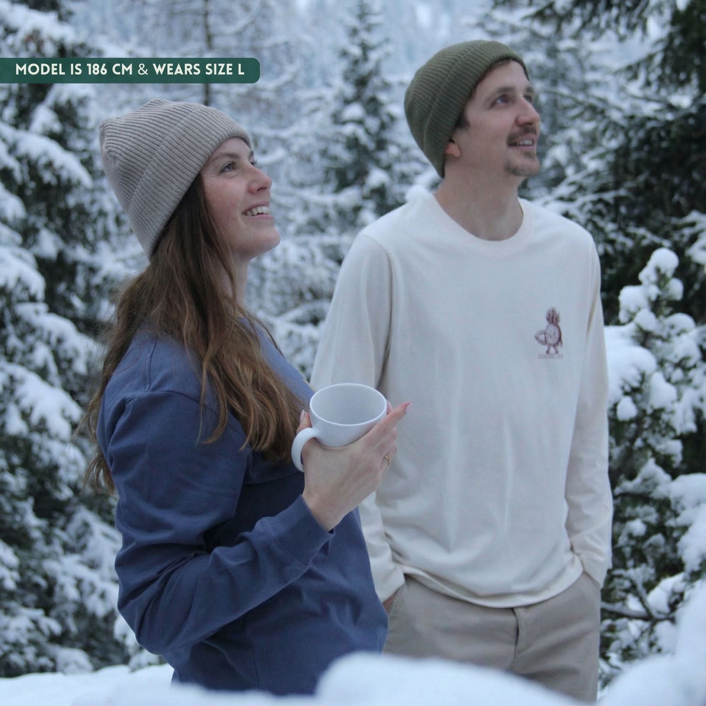 Organic "STOKED PIÑA" LS Tee