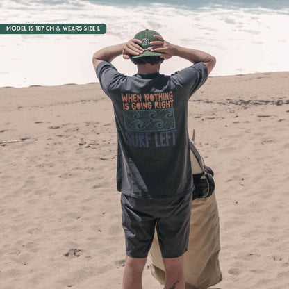 Organic "SURF LEFT" Tee
