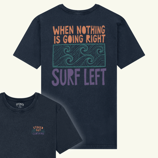 Organic "SURF LEFT" Tee