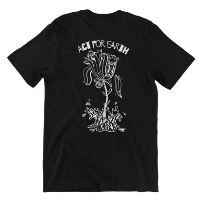 Black "Act For Earth" Tee